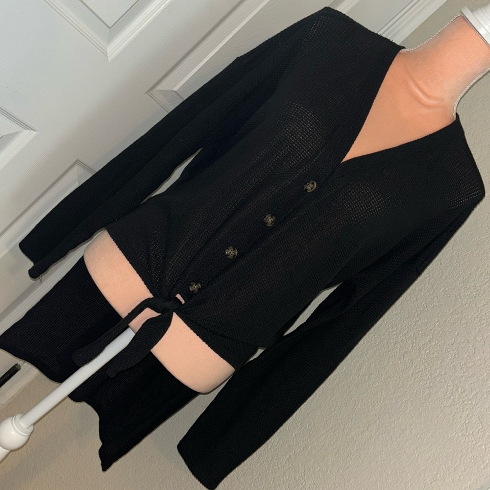Black High Low Sweater